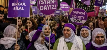 Protest Against Violence Against Women In Turkey
