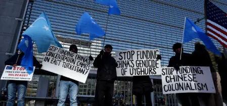 US-CHINA-UYGHURS-PROTEST
